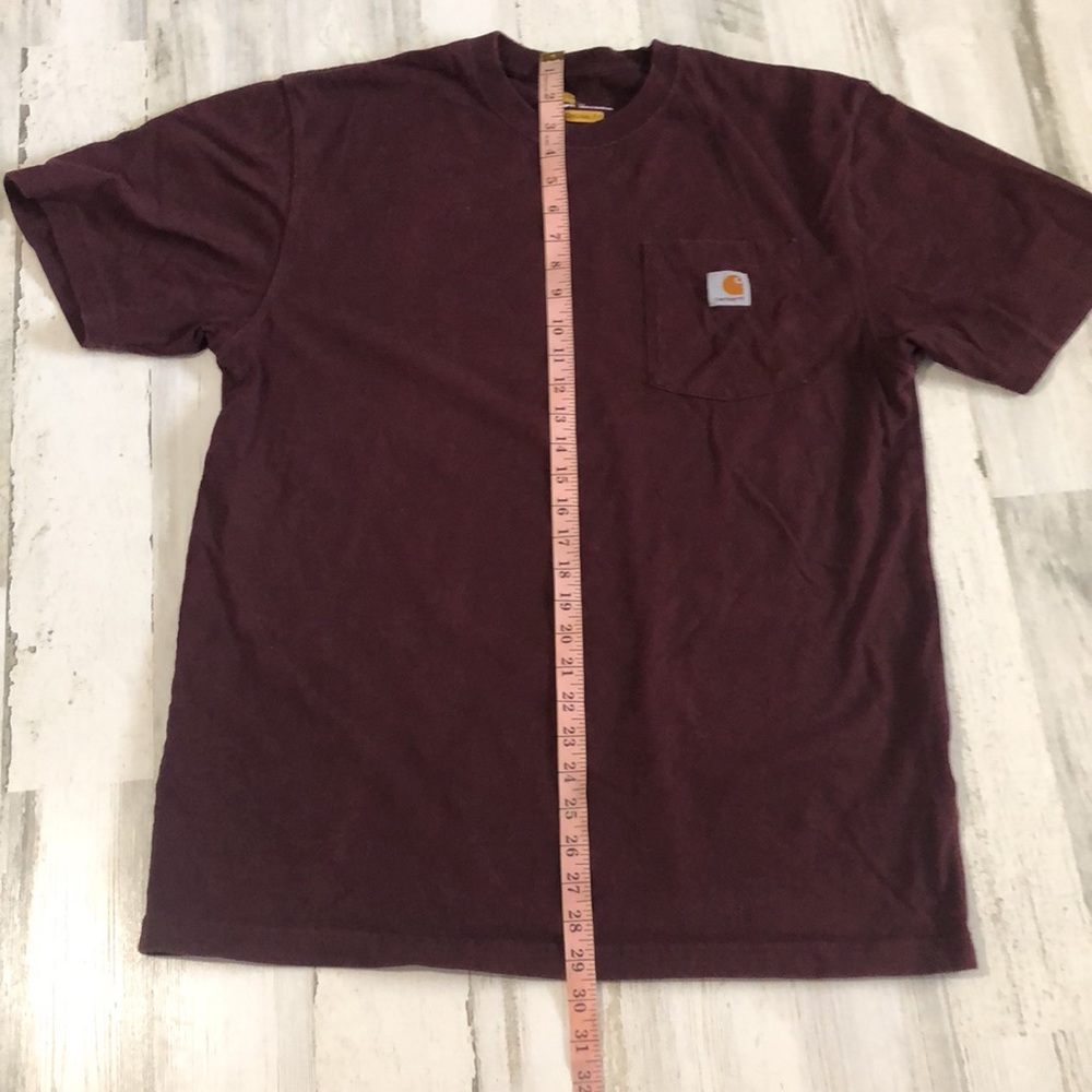Carhartt maroon tee size M. - Picture 6 of 7